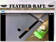 Tablet Screenshot of feather-raft.com